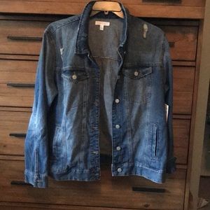 Distressed Jean Jacket